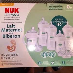 Nuk simply natural baby's first year gift set 12 piece gift set 2 5 oz bottles